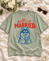 Getting Married Husky Bride Comfort Colors Tee