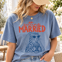 Getting Married Leopard Bride Shirt, Funny Bride to Be Tee, Bachelorette Party & Bridal Shower Shirt