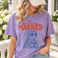 Getting Married Leopard Bride Shirt, Funny Bride to Be Tee, Bachelorette Party & Bridal Shower Shirt