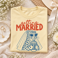 Getting Married Leopard Bride Shirt, Funny Bride to Be Tee, Bachelorette Party & Bridal Shower Shirt