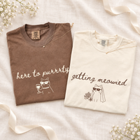 Getting Meowied Cat Bride Bachelorette Shirt – Oversized Cotton Tee