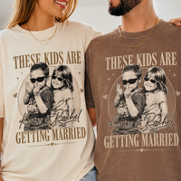 These Kids Are Getting Married Shirt, Custom Photo Couple Comfort Colors Tee image 9