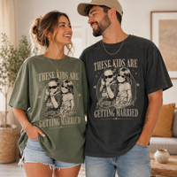 These Kids Are Getting Married Shirt, Custom Photo Couple Comfort Colors Tee image 10