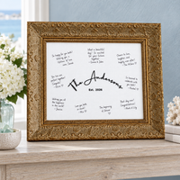Custom Hand Embroidered Guest Book Alternative – Wedding Keepsake Sign