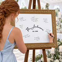 Custom Hand Embroidered Guest Book Alternative – Wedding Keepsake Sign