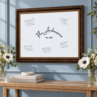 Custom Hand Embroidered Guest Book Alternative – Wedding Keepsake Sign