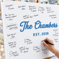 Custom Last Name Wedding Flag – Guest Book Alternative Reception Sign