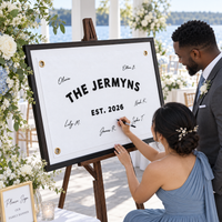 Custom Last Name Wedding Flag – Guest Book Alternative Reception Sign