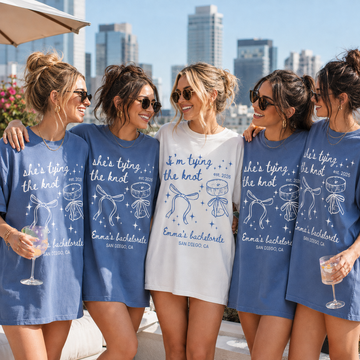 Custom Bachelorette Party Shirt – Mermaid Bachelorette Tee | Girly Bow T-Shirt