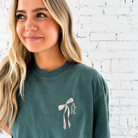 Personalized Bridal T-Shirt – Comfort Colors Tee With Stacked Initial Design