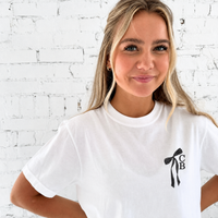 Personalized Bridal T-Shirt – Comfort Colors Tee With Stacked Initial Design