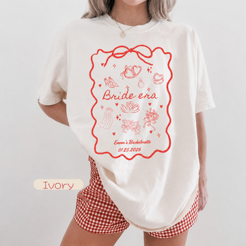 Custom Bride T-Shirt – Personalized Mermaid Bachelorette Party Tee | Comfortable Cotton Shirt