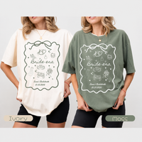 Custom Bride T-Shirt – Personalized Mermaid Bachelorette Party Tee | Comfortable Cotton Shirt