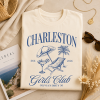 Charleston Bachelorette Shirt, Custom Bach Club Shirt, Custom Location Bachelorette Shirts, Personalized Girls Trip Shirt