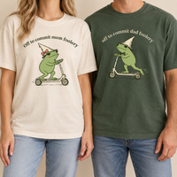 Off to Commit Mom & Dad Foolery Matching Couple Comfort Colors Tees mockup 2