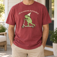 Off to Commit Mom & Dad Foolery Matching Couple Comfort Colors Tees mockup 5