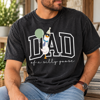 Mom & Dad of a Silly Goose Matching Comfort Colors Tee mockup 14