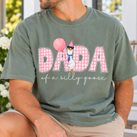 Mama & Dada of a Silly Goose Matching Comfort Colors Tee mockup 7