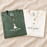 Mama & Daddy Goose Matching Parents Comfort Colors Tee mockup 4