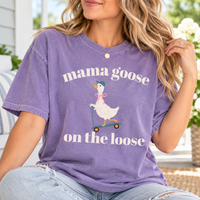 Mama & Daddy Goose on the Loose Matching Comfort Colors Tee mockup 5