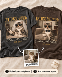 Custom cat wedding Future Mr and Mrs Comfort Colors shirts