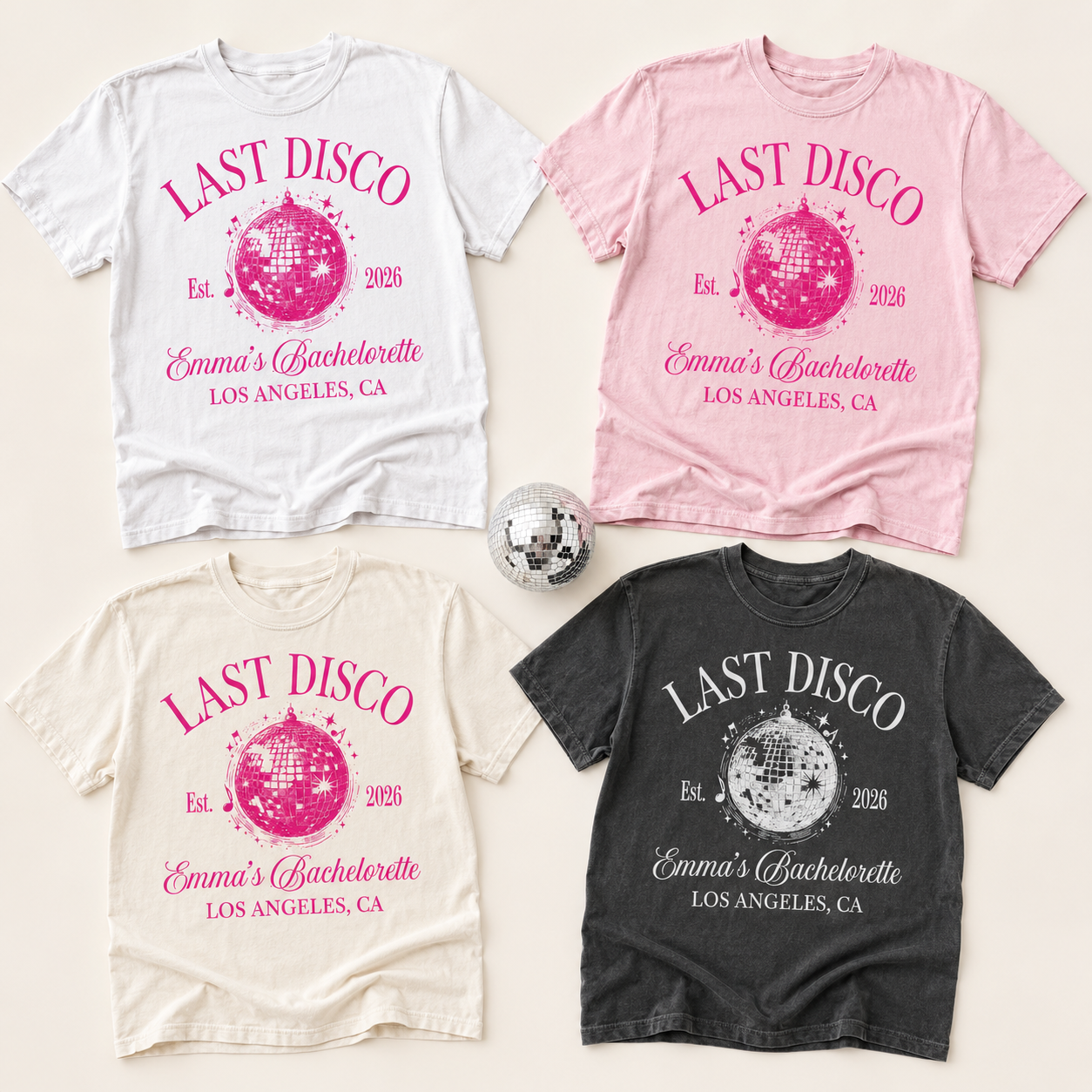 Disco Bachelorette Shirt – Custom Mermaid Tee | Luxury Bridal Merch & Bride Gifts