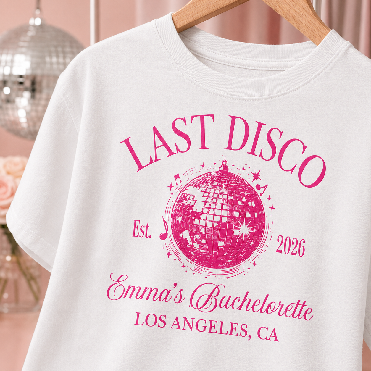 Disco Bachelorette Shirt – Custom Mermaid Tee | Luxury Bridal Merch & Bride Gifts