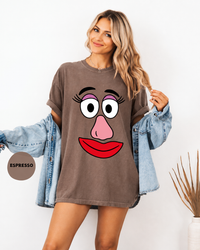 Funny Couple Face Matching Comfort Colors Tees
