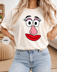 Funny Couple Face Matching Comfort Colors Tees