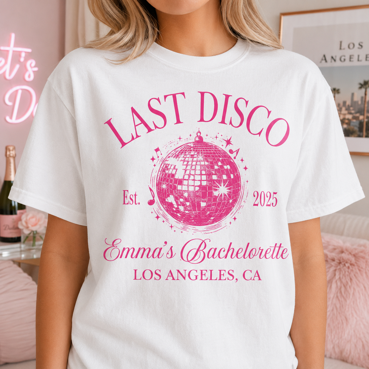 Disco Bachelorette Shirt – Custom Mermaid Tee | Luxury Bridal Merch & Bride Gifts