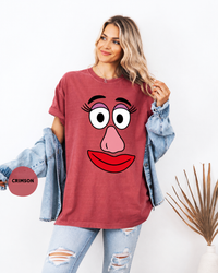 Funny Couple Face Matching Comfort Colors Tees