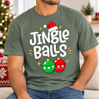 Jingle Balls & Tinsel Tits Comfort Colors Shirts – Christmas Couple Gift