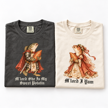 Sweet Potatin & I Yam Fish Couple Shirts – Funny Couple Gift