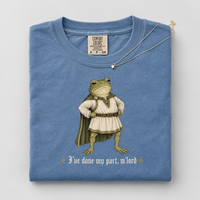 Funny Matching Pregnancy Reveal Shirt, Medieval Frog Pregnant Tee, His and Her Baby T-Shirt, Whimsical Mama Gift, Pregnancy Announcement Top