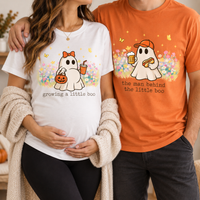 Custom Growing a Little Pumpkin Shirt, Matching Mom Dad Pregnancy Announcement Tees, The Man Behind Pumpkin Shirt, New Parents Gift