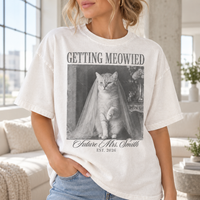Personalized Getting Meowied Shirt – Custom Future Mrs Last Name & Year
