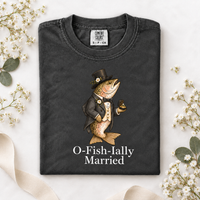 O-Fish-Ially Married Fish Couple Shirts – Bride & Groom Tees