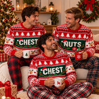 Chest & Nuts Reindeer Sweater – Funny Couples Christmas Outfit