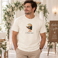 Comfort Colors O-Fish-Ially Married & O-Fish-Iant Shirts, Funny Fishing Wedding Tees for Bride, Groom and Officiant