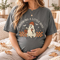 Growing a Little Boo Pregnancy Shirt, Halloween Maternity Tee, Spooky Baby Announcement Shirt