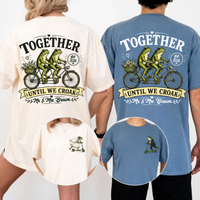 Personalized Frog Bride & Groom Shirts, Funny Newlywed Honeymoon Tees, Matching Couple Gift