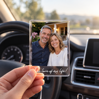 Personalized Car Sun Visor Photo Clip,Couple Anniversary Gift,Custom Picture Fridge Magnet, Drive Safe Dad Gift,Driver Keepsake Gift