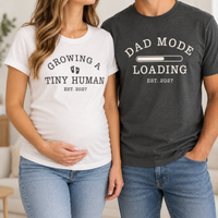 Custom Growing a Tiny Human Shirt, Personalized Mom To Be Tee, Pregnancy Announcement Shirt, Expecting Mom Gift