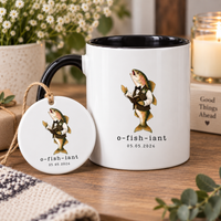 Funny Officiant Mug, O-Fish-Iant Coffee Mug, Fishing Wedding Officiant Gift, Fisherman Minister Mug, Marriage Officiant Gift for Him
