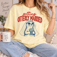 Getting Otterly Married Shirt, Funny Bride To Be Tee, Cute Otter Wedding Shirt, Bridal Shower Gift for Bride