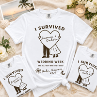 Custom Wedding Week Shirt – Destination Wedding Crew Tee with Couple Names