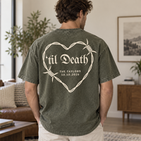 Personalized ’Til Death Wedding Shirt – Custom Last Name & Date Tee