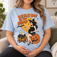 Season of the Bump Halloween Shirt, Pregnant Witch Halloween Tee, Funny Maternity Pregnancy T-Shirt