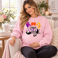 Winnie I Smell a Child Halloween Sweatshirt, Pregnancy Announcement Crewneck, Witchy Pregnant Shirt, Halloween Maternity Outfit