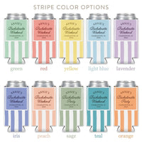 Personalized Coastal Bachelorette Can Cooler, Custom Beach Party Favor for Bridesmaids, Bachelorette Party Gifts